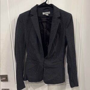 H&M Black Tailored Blazer with Notched Lapels